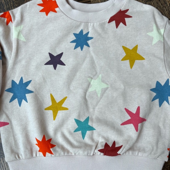Mini Boden Kids' Star Print Cotton Sweatshirt NWOT - Picture 6 of 7